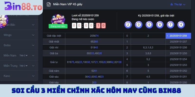Soi cầu 3 miền